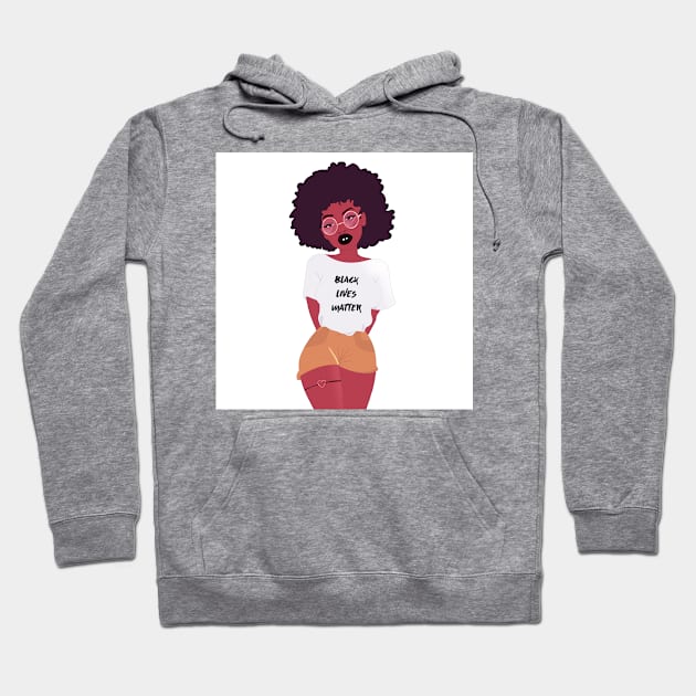 Black Lives Matter Hoodie by Le petit fennec